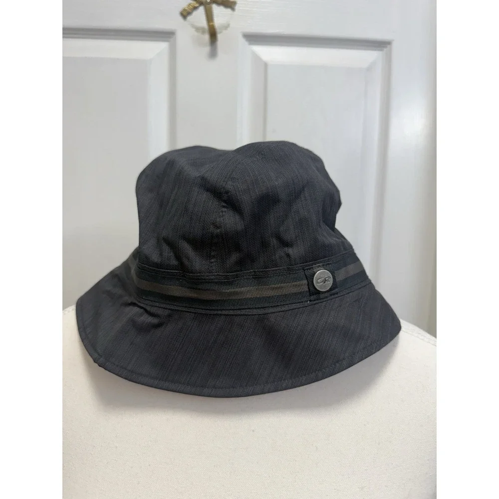 Outdoor Research Dark Gray Bucket Panama Hat Nylon Blend Size S/M